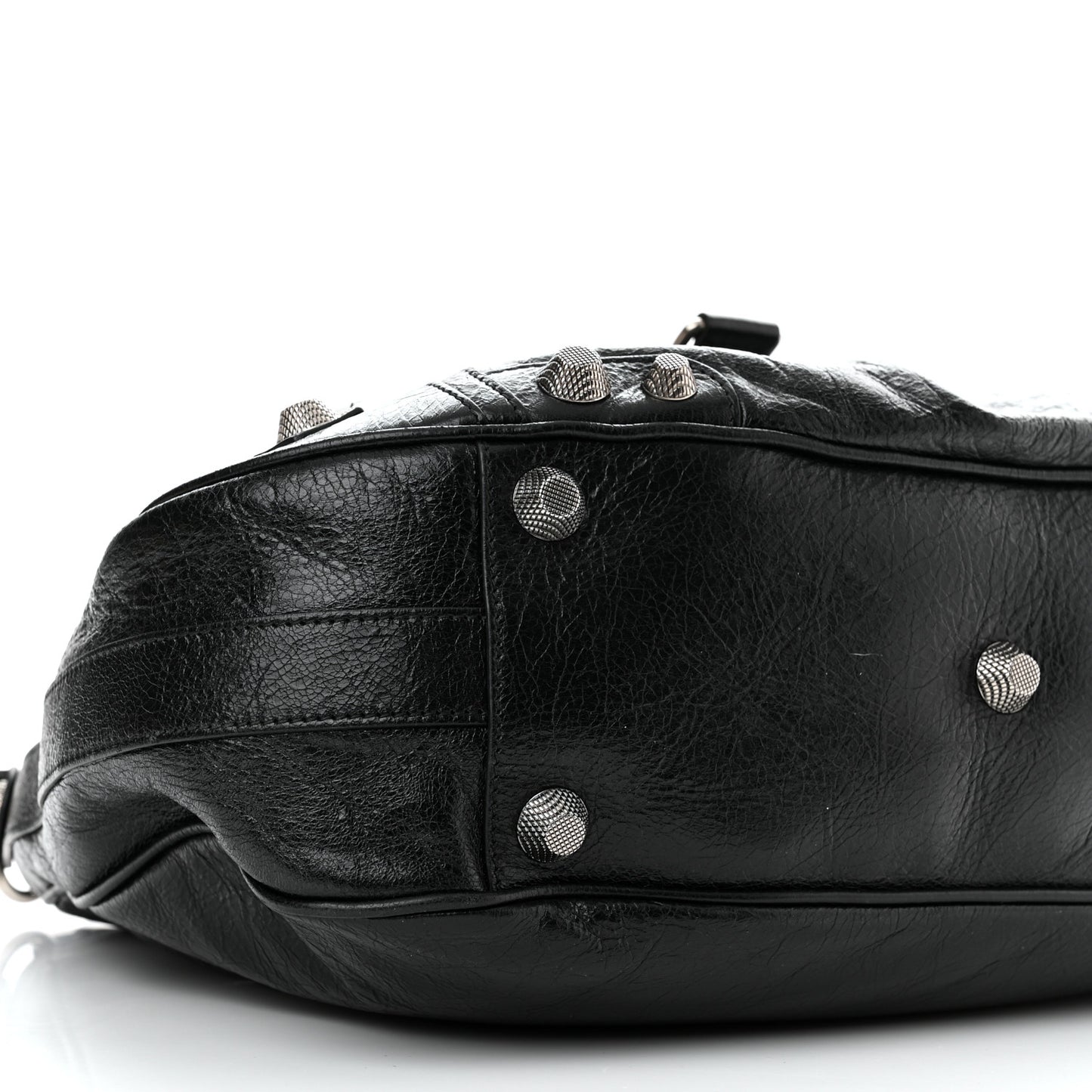 Agneau Arena Medium Le Cagole Shoulder Bag Black