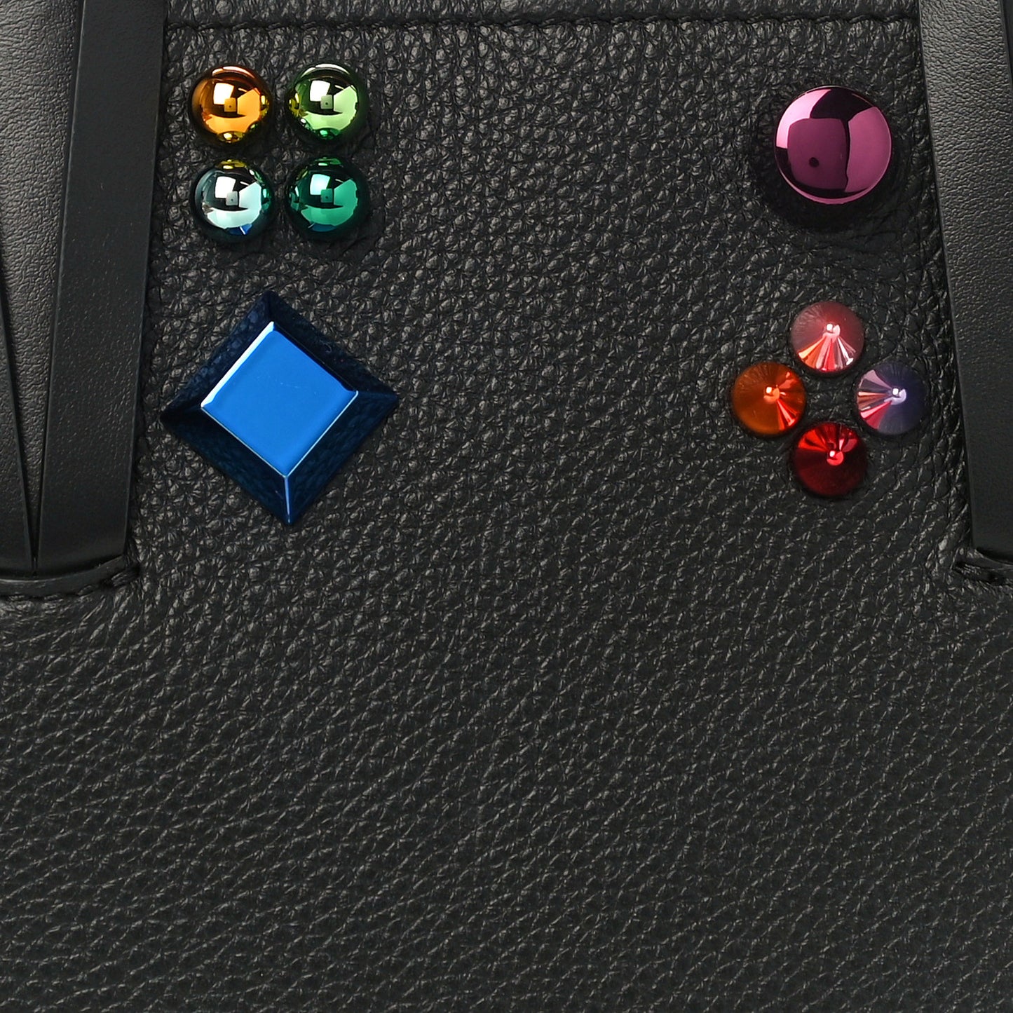 Calfskin Embellished Mini East West Cabata Tote Black