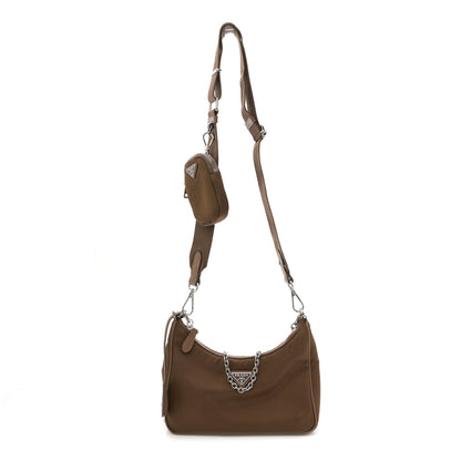 Prada Nylon Re-Edition 2005 Shoulder Bag Cacao 1 of 10