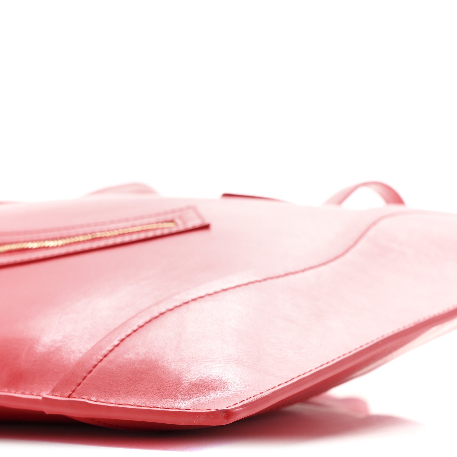 Celine Glossy Calfskin Flat Luggage Shoulder Bag Ultra Red 10 of 10