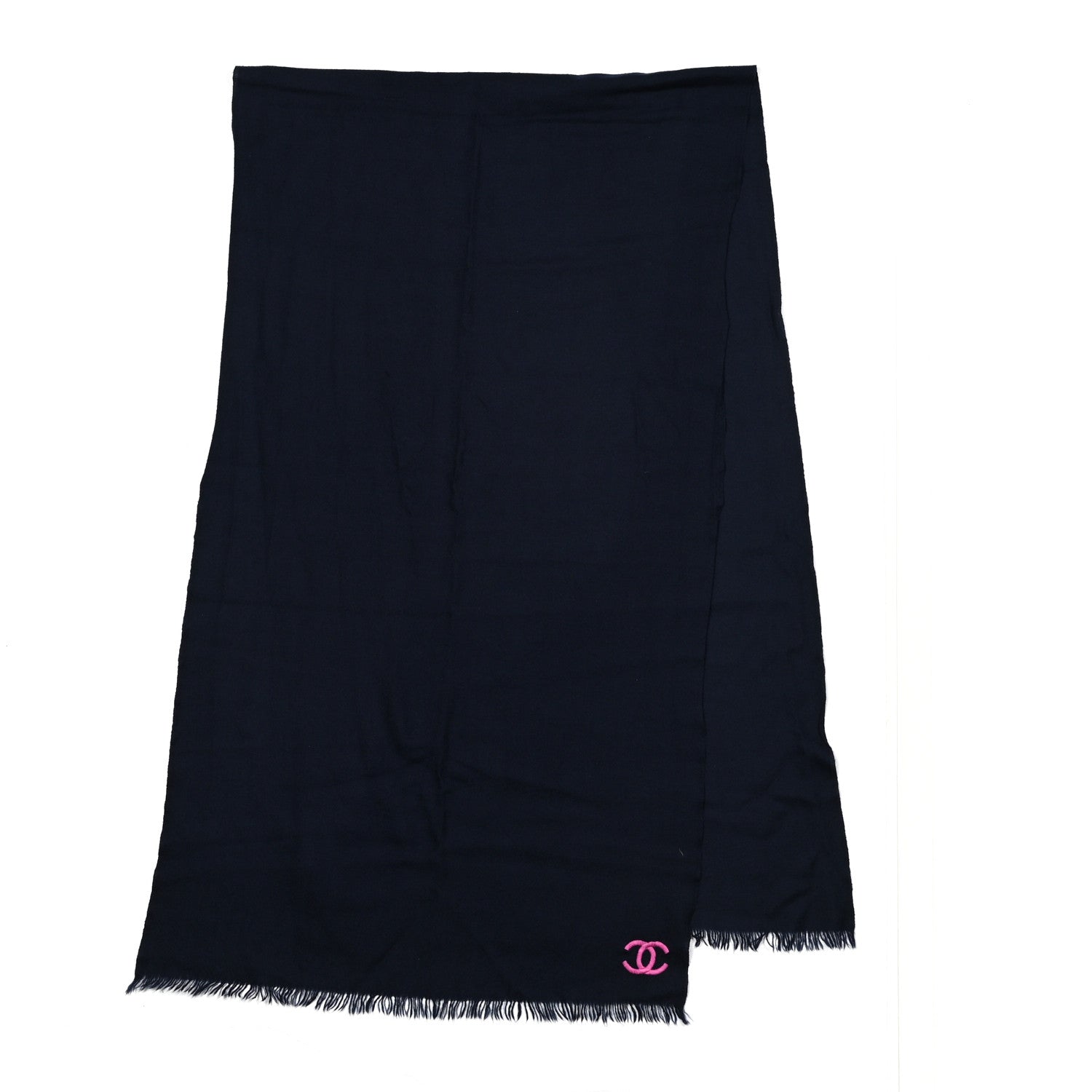 Chanel Cashmere CC Stole Navy 2 of 4