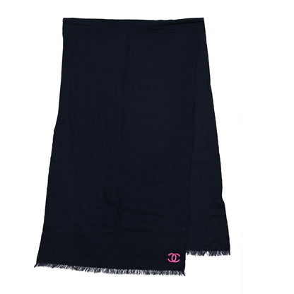 Chanel Cashmere CC Stole Navy 2 of 4
