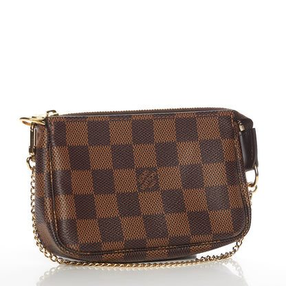 Louis Vuitton Damier Ebene Mini Pochette Accessories 3 of 8