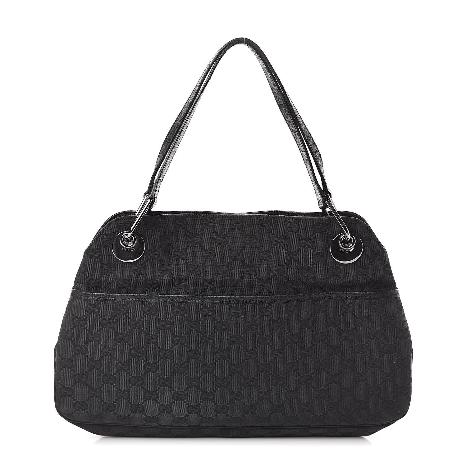 Gucci Monogram Medium Eclipse Shoulder Bag Black 1 of 9