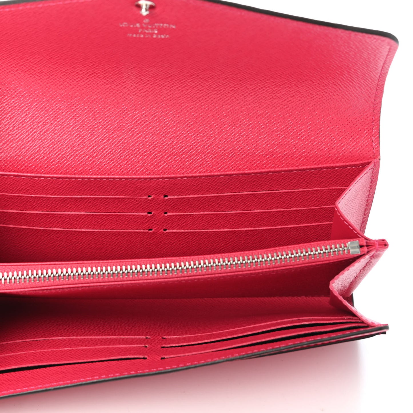 Epi Sarah Wallet NM Hot Pink