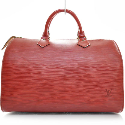 Louis Vuitton Epi Speedy 30 Red 1 of 9