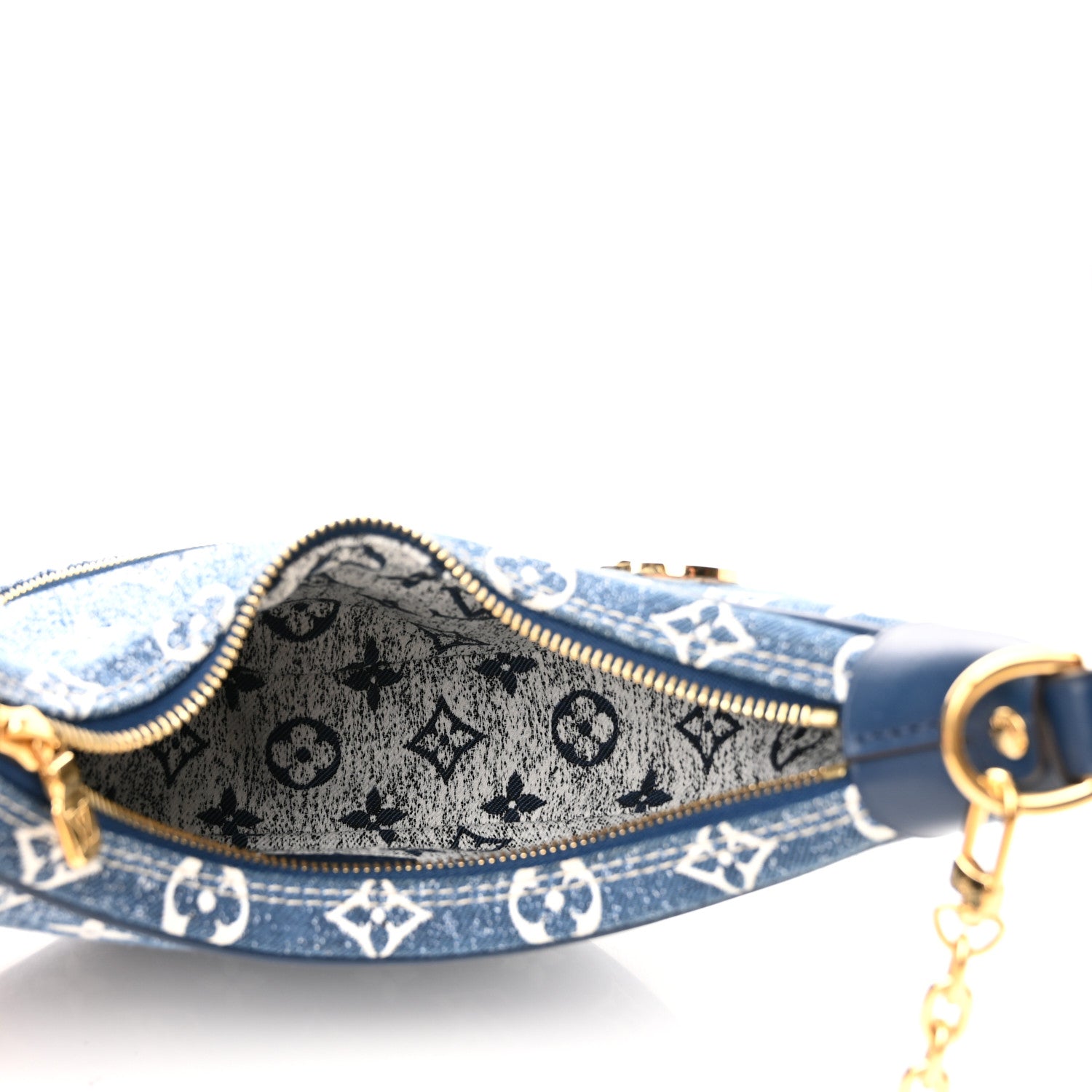 Louis Vuitton Monogram Jacquard Denim Loop Bleu 5 of 9
