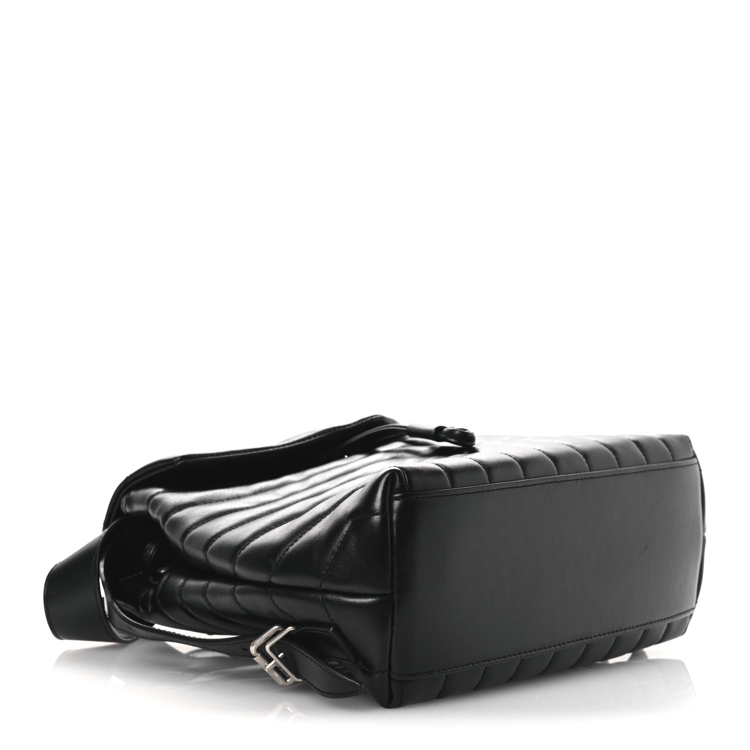 Saint Laurent Calfskin Y Quilted Monogram Small Loulou Backpack Black 4 of 10