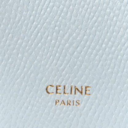 Celine Grained Calfskin Compact Triomphe Charms Wallet Glacier 5 of 6