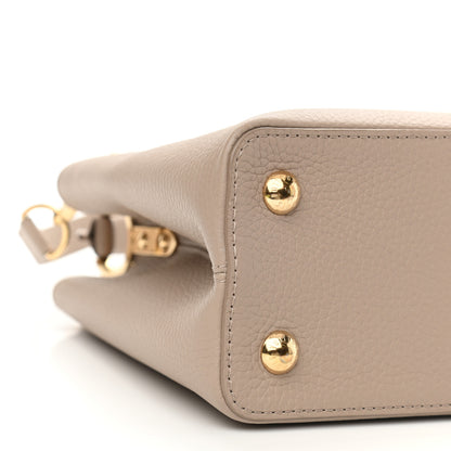 Louis Vuitton Taurillon Studded Sol Capucines PM Galet 9 of 10