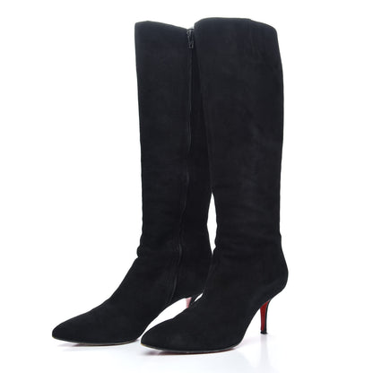 Christian Louboutin Veau Velours Alta Piga 70 Boots 39.5 Black 3 of 8