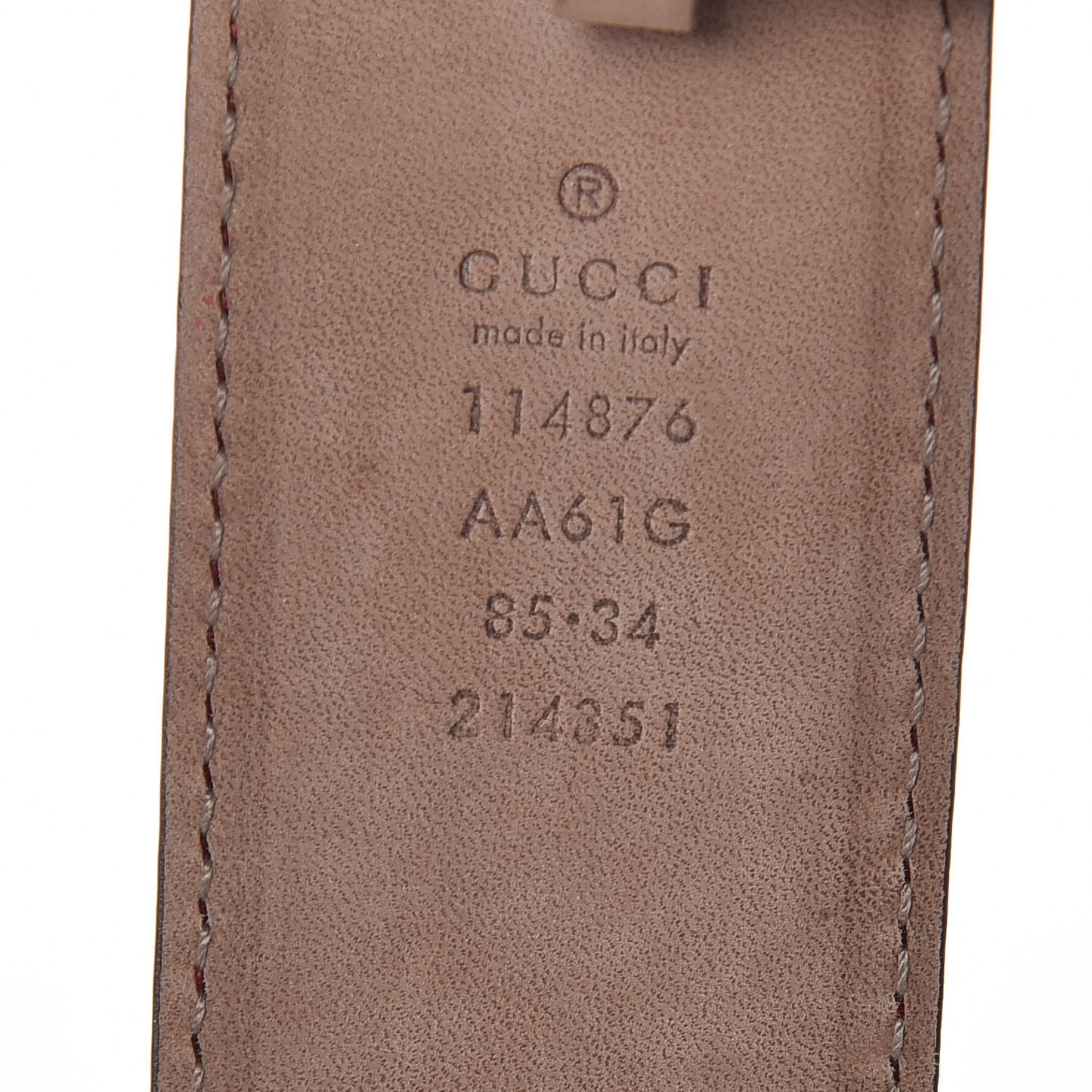 Guccissima Signature Interlocking G 40mm Belt 85 34 Red