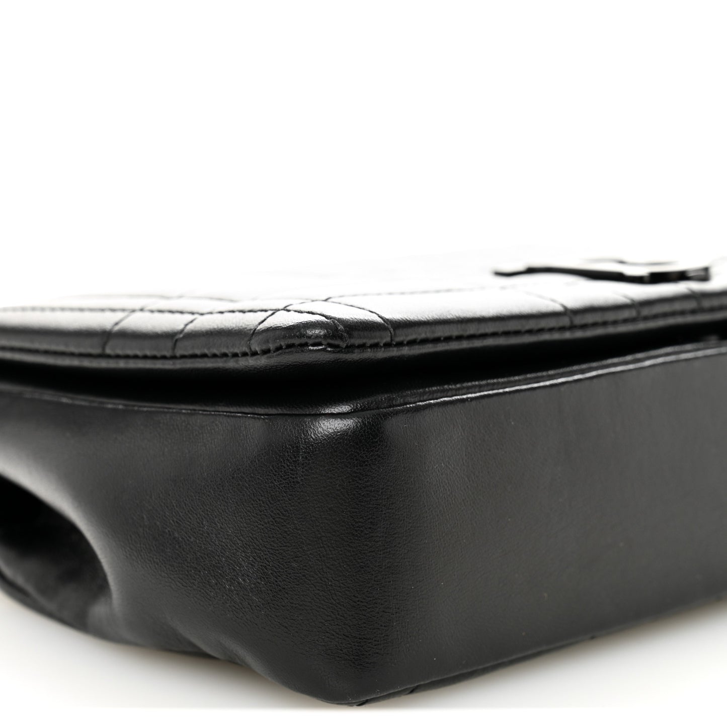 Lambskin Quilted Small Lola Bag Black
