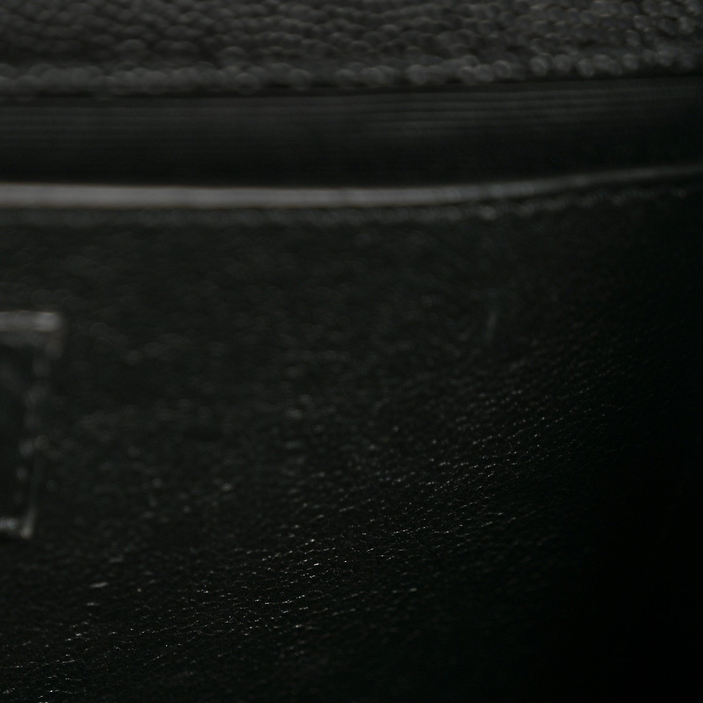 Grain De Poudre Textured Mixed Matelasse Triquilt Medium Monogram Satchel Black