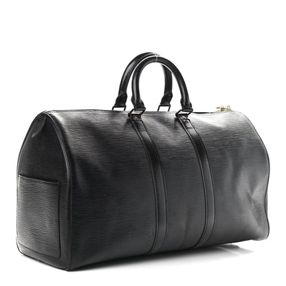 Louis Vuitton Epi Keepall 45 Black 2 of 14