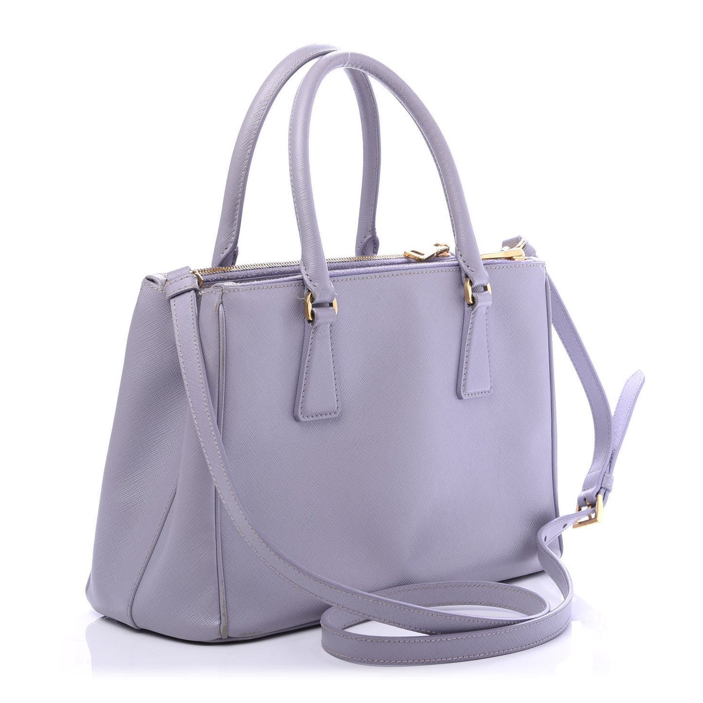 Saffiano Small Galleria Double Zip Tote Glicine