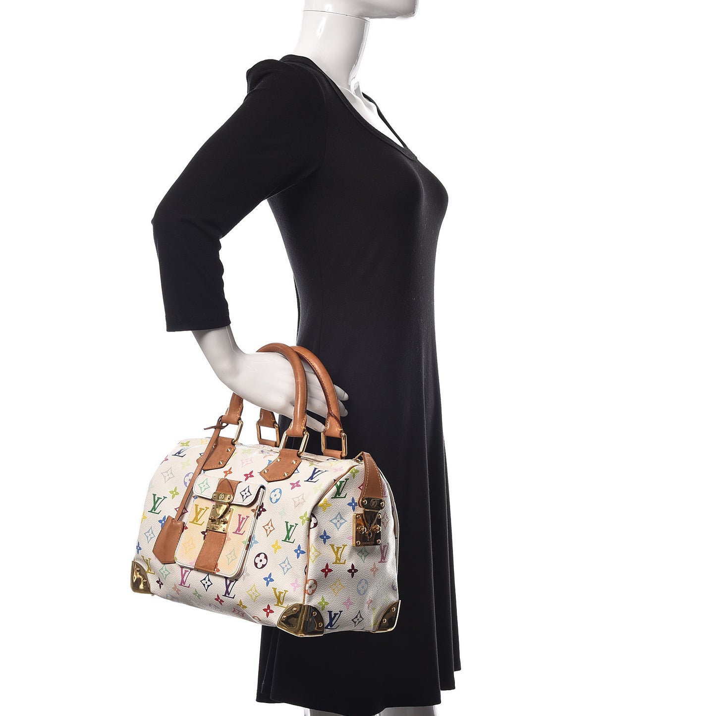 Monogram Multicolor Speedy 30 White