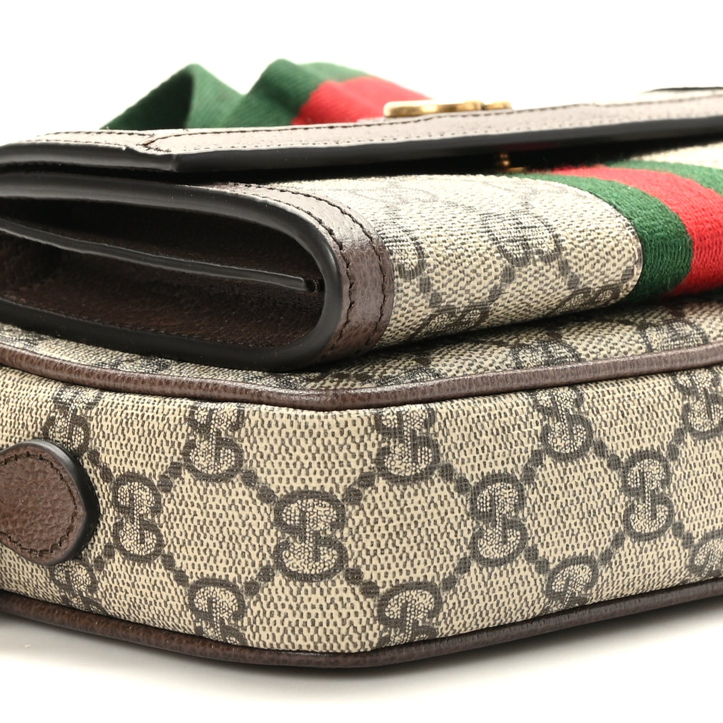 GG Supreme Monogram Web Mini Ophidia Bag Beige Ebony