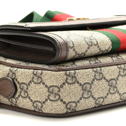 Gucci GG Supreme Monogram Web Mini Ophidia Bag Beige Ebony 9 of 10