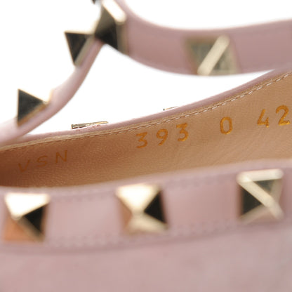 Valentino Garavani Suede Rockstud Ankle Strap 100mm Pumps 42 Loto 8 of 8