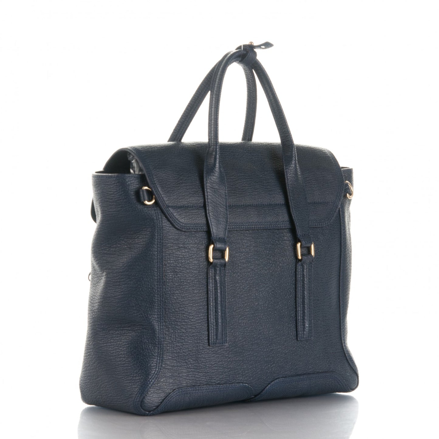 3.1 Textured Calfskin Large Pashli Satchel Ink