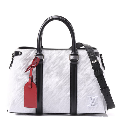 Louis Vuitton Epi Soufflot BB Optic White Black Scarlet 1 of 11