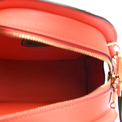 Versace Calfskin Small Medallion Tribute Bowling Bag Orange 5 of 13