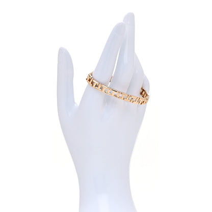 Tiffany 18K Rose Gold Narrow T True Hinged Bangle Bracelet 2 of 6