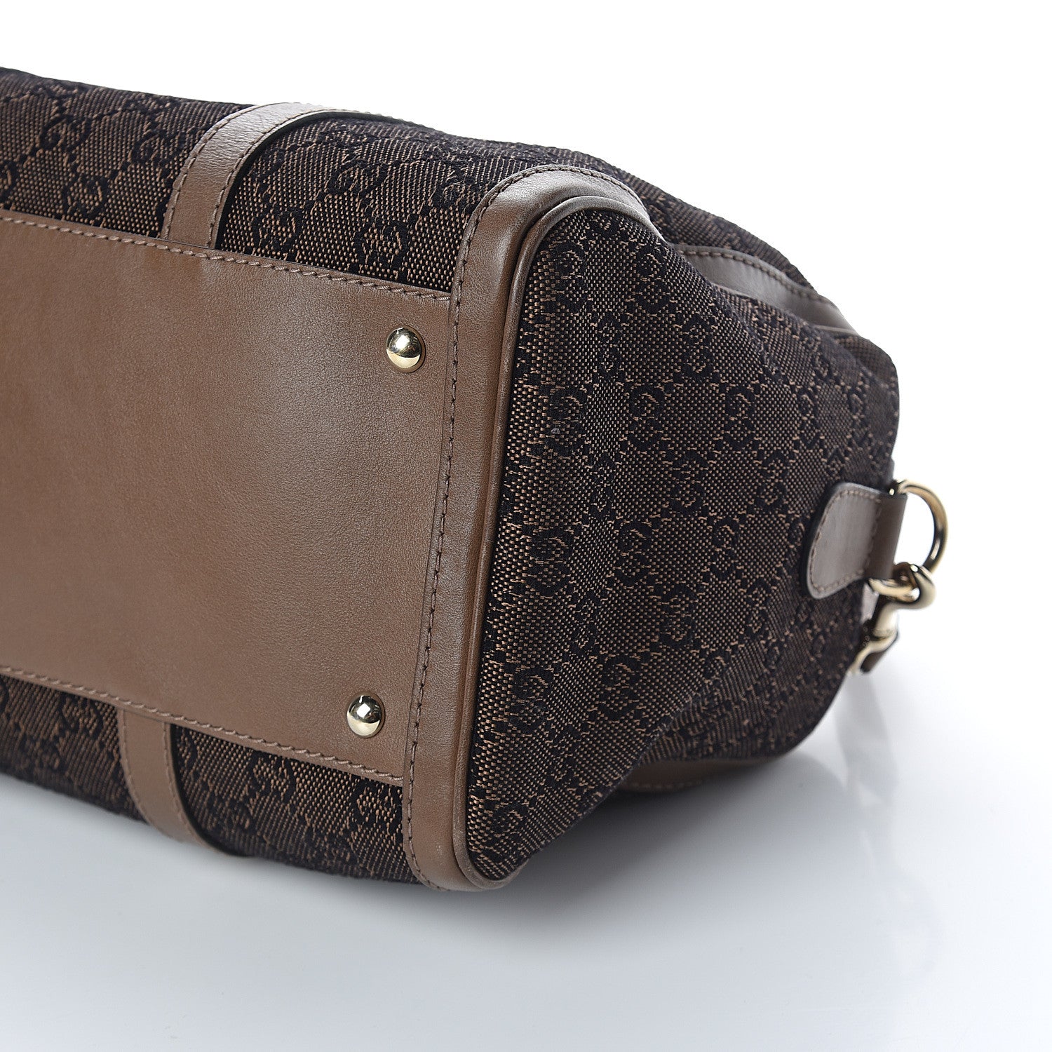 Gucci Monogram Medium Vintage Web Joy Boston Brown 8 of 8