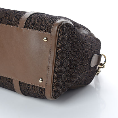 Gucci Monogram Medium Vintage Web Joy Boston Brown 8 of 8