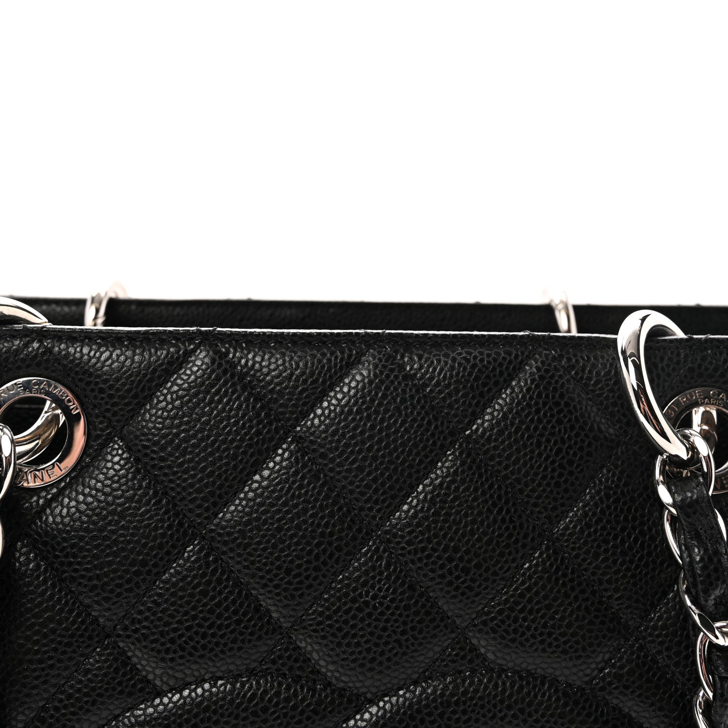 Chanel Caviar Quilted Grand Shopping Tote GST Black 8 of 10