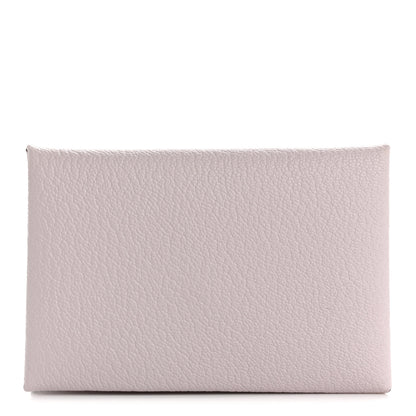Hermes Chevre Mysore Calvi Card Case Mauve Pale 1 of 8