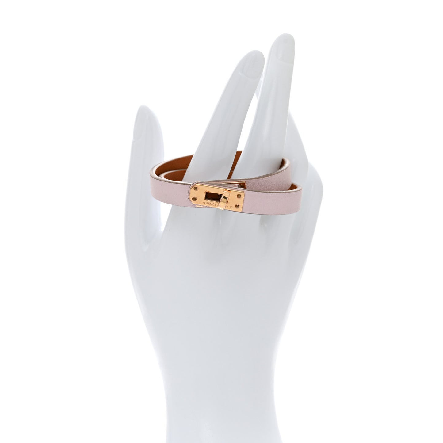 Swift Mini Kelly Double Tour Bracelet T2 Mauve Pale