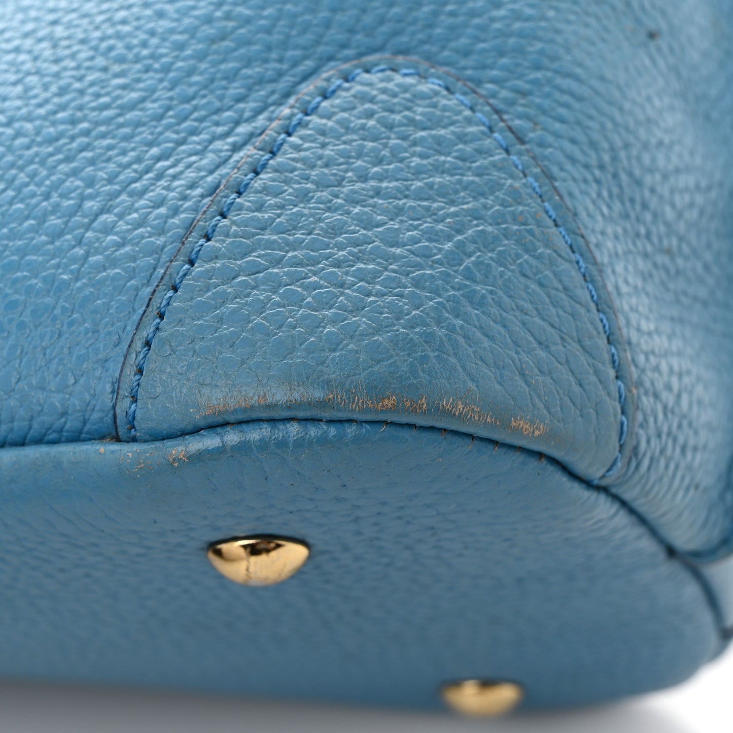 Grained Calfskin First Lady Satchel Blue