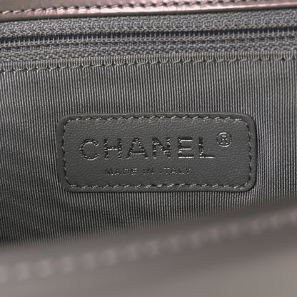 Chanel Glazed Calfskin Large Boy Flap Grey 6 of 10