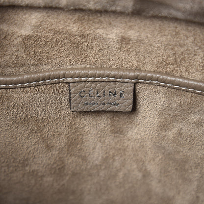 Celine Drummed Calfskin Nano Luggage Souris 6 of 8