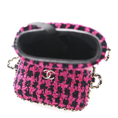 Chanel Tweed Chain Around Phone Holder Pink 5 of 10