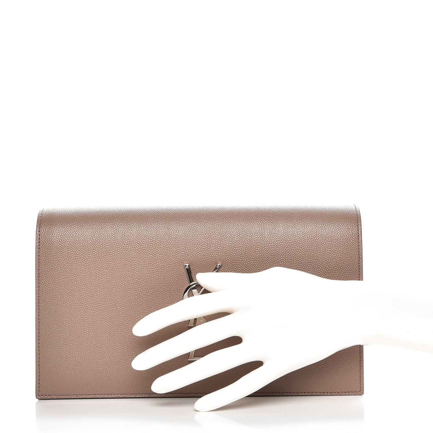 Saint Laurent Grain De Poudre Classic Kate Monogram Clutch Fard 2 of 6