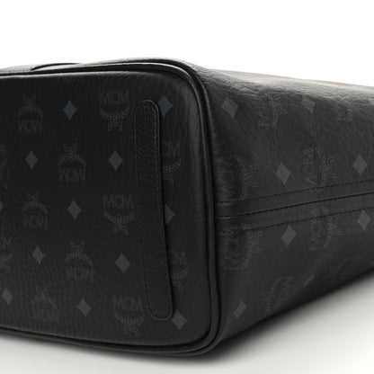 MCM Visetos Medium Liz Reversible Shopper Tote Black 8 of 16