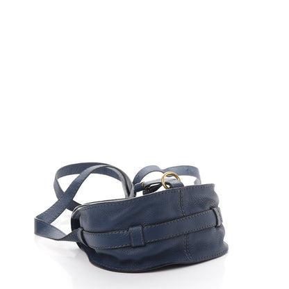 Chloe Calfskin Mini Marcie Round Crossbody Bag Royal Navy 4 of 9