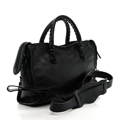 Balenciaga Chevre Black Metallic Edge Hardware S City Black 3 of 11