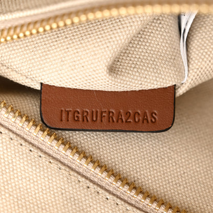 Burberry Canvas Smooth Calfskin Medium Two Tone Freya Tote Brown 7 of 10