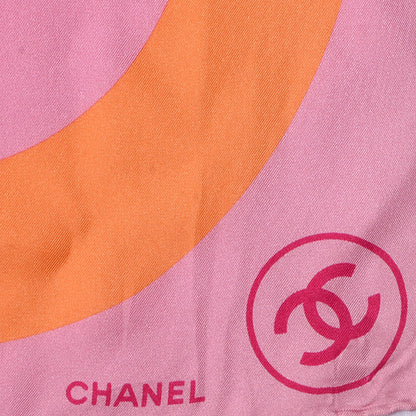 Chanel Silk Coco CC Square Scarf 3 of 3