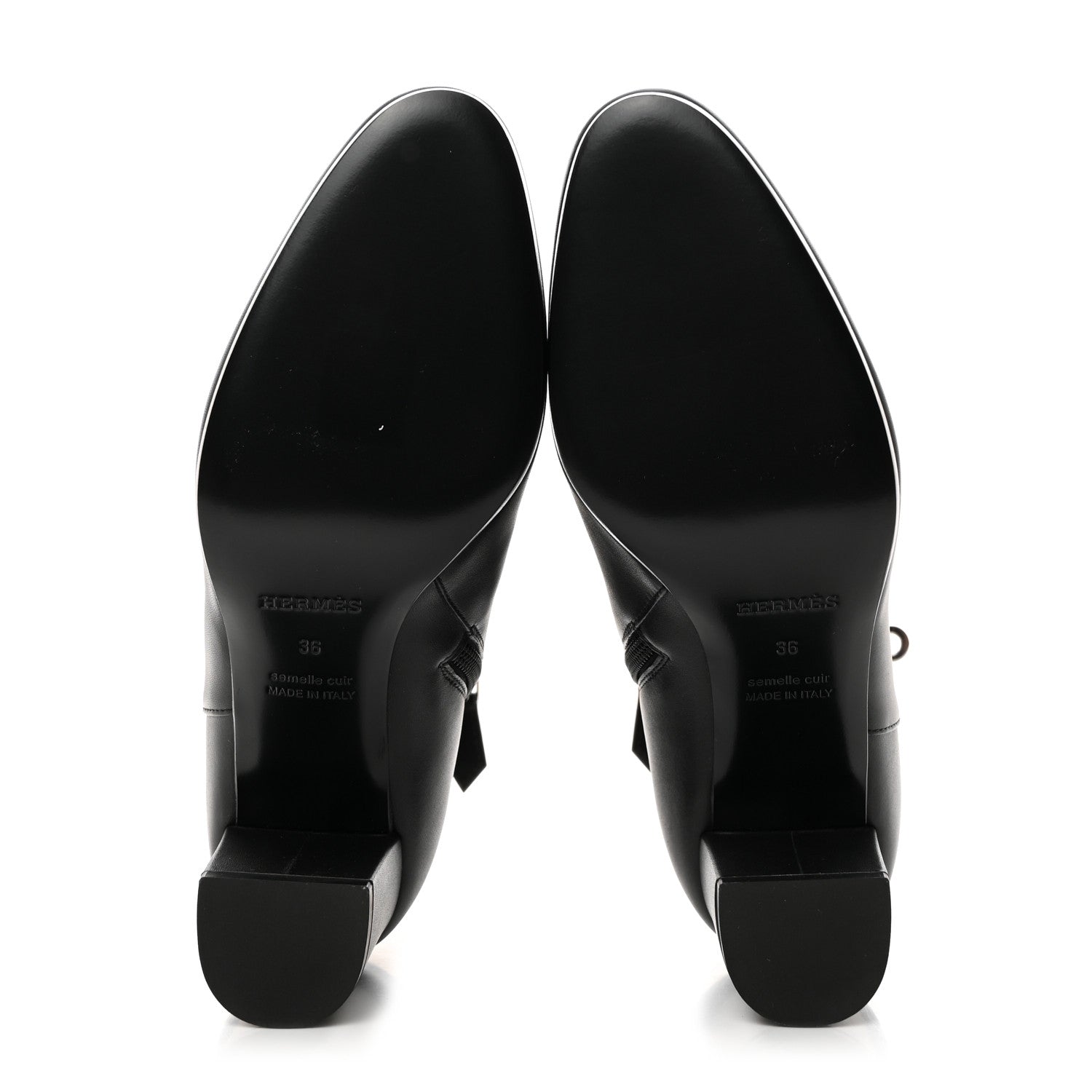 Hermes Calfskin Saint Germain Ankle Boots 36 Black 5 of 10