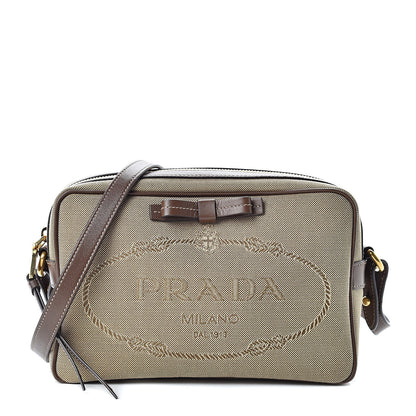 Prada Jacquard Logo Camera Bag Corda Bruciato 1 of 11