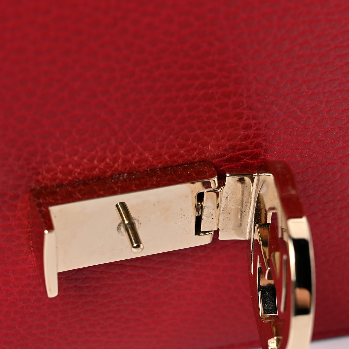 Dollar Calfskin Small Interlocking G Shoulder Bag Red