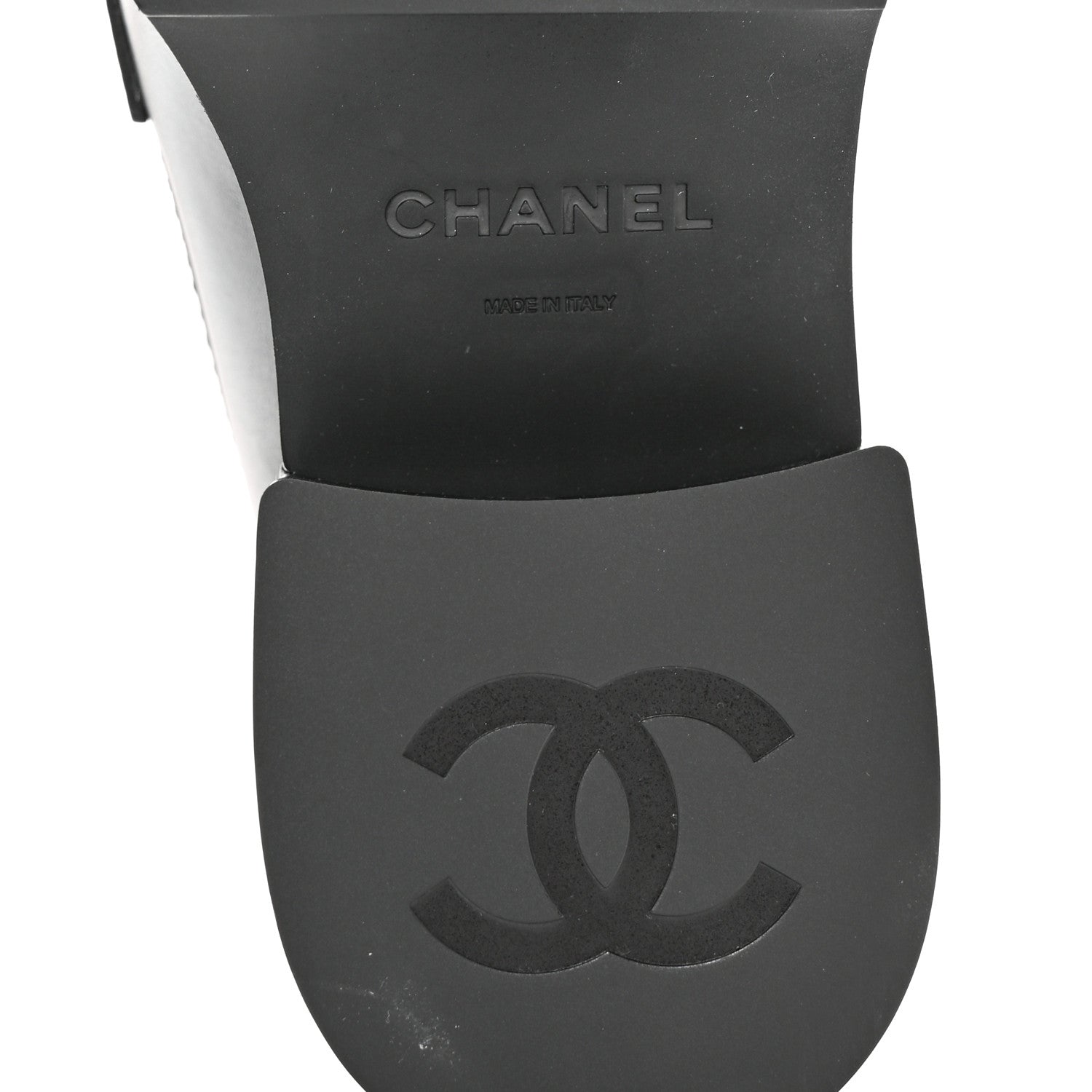 Chanel Calfskin CC Platform Loafers 37 Black 6 of 11