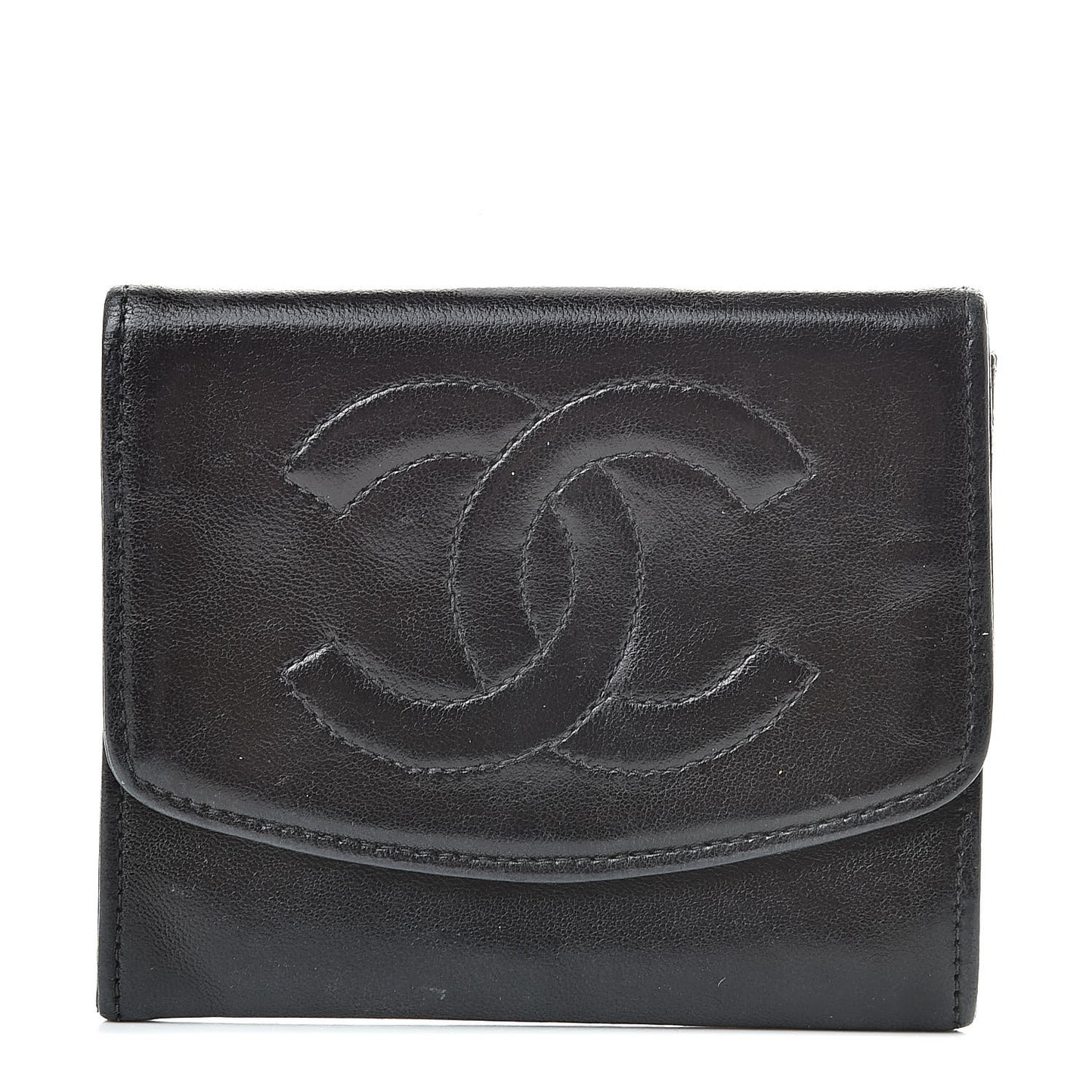 Calfskin Timeless Coin Purse Black