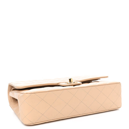 Chanel Caviar Quilted Medium Double Flap Beige Clair 3 of 4