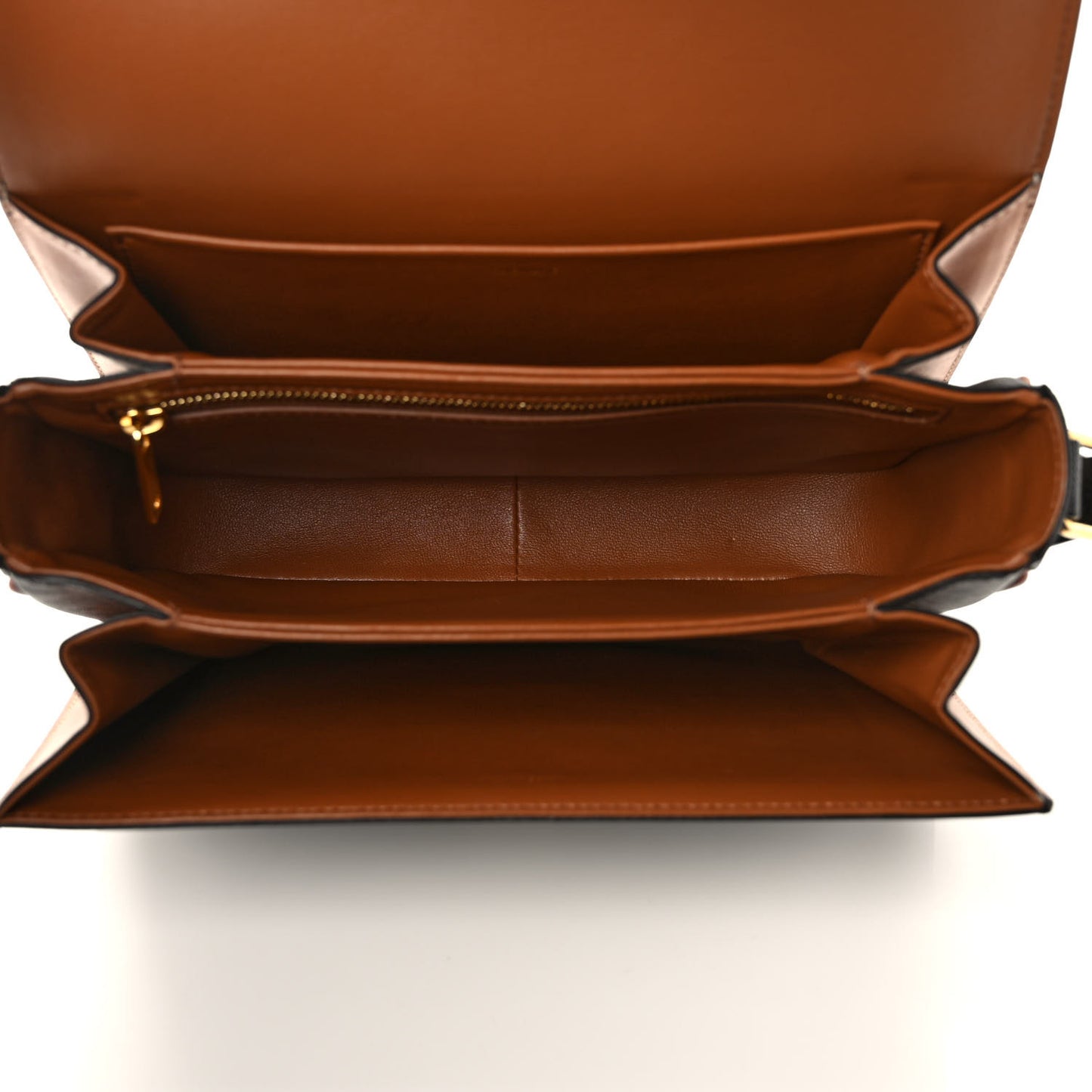 Calfskin Triomphe Canvas Medium Triomphe Tan